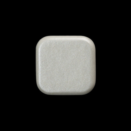 Square Plastic Shank Back Button - 30L/19mm - Off White Shimmer
