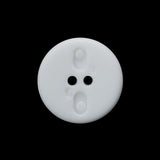 Plastic 2-Hole Button - 36L/23mm - White Decorative Ropes 2-Piece