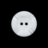 Plastic 2-Hole Button - 36L/23mm - White Decorative Ropes 2-Piece