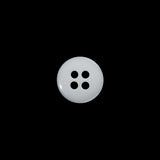 Plastic 4-Hole Button - 18L/11.5mm - Luminous White