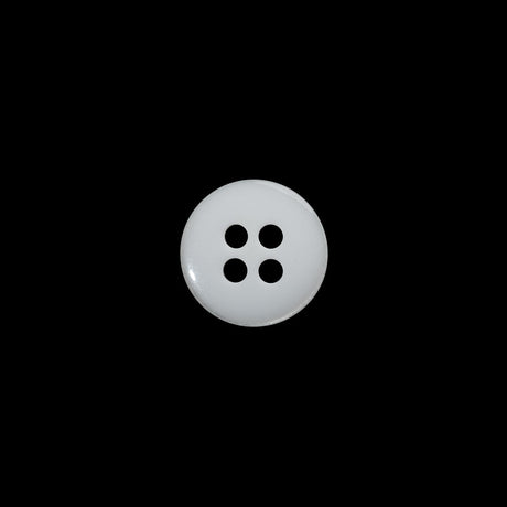 Plastic 4-Hole Button - 18L/11.5mm - Luminous White