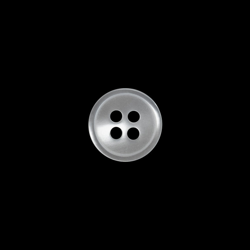 Plastic 4-Hole Button - 18L/11.5mm - Luminous White