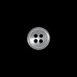 Plastic 4-Hole Button - 18L/11.5mm - Luminous White
