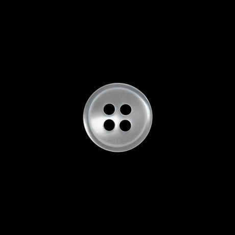 Plastic 4-Hole Button - 18L/11.5mm - Luminous White