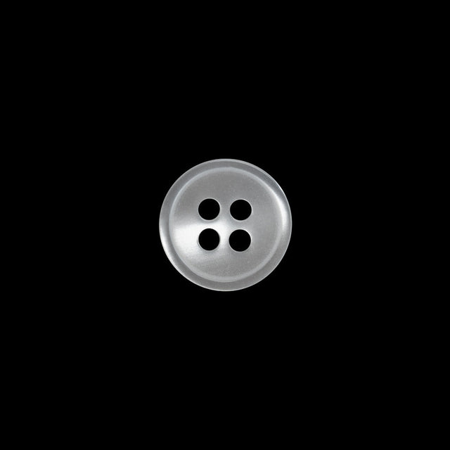 Plastic 4-Hole Button - 18L/11.5mm - Luminous White