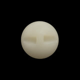 Plastic Self-Back Button - 32L/20mm - Ivory Tire Rim with Gold Disc Center