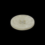 Plastic 4-Hole Button - 35L/22mm - Matte Translucent Ivory Swirls Shallow Plate