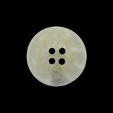 Plastic 4-Hole Button - 35L/22mm - Matte Translucent Ivory Swirls Shallow Plate