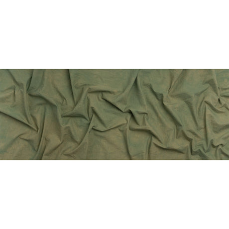 Olive Mottled Wrinkled Lightweight Cotton Canvas