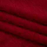 Red Fuzzy Blended Wool Coating