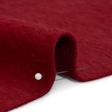 Red Fuzzy Blended Wool Coating