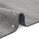 Gray Fuzzy Blended Wool Coating