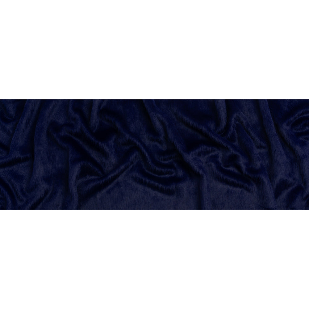 Royal Blue Fuzzy Blended Wool Coating