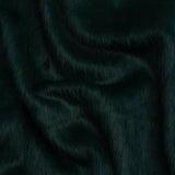Dark Green Fuzzy Blended Wool Coating