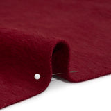 Wine Fuzzy Blended Wool Coating