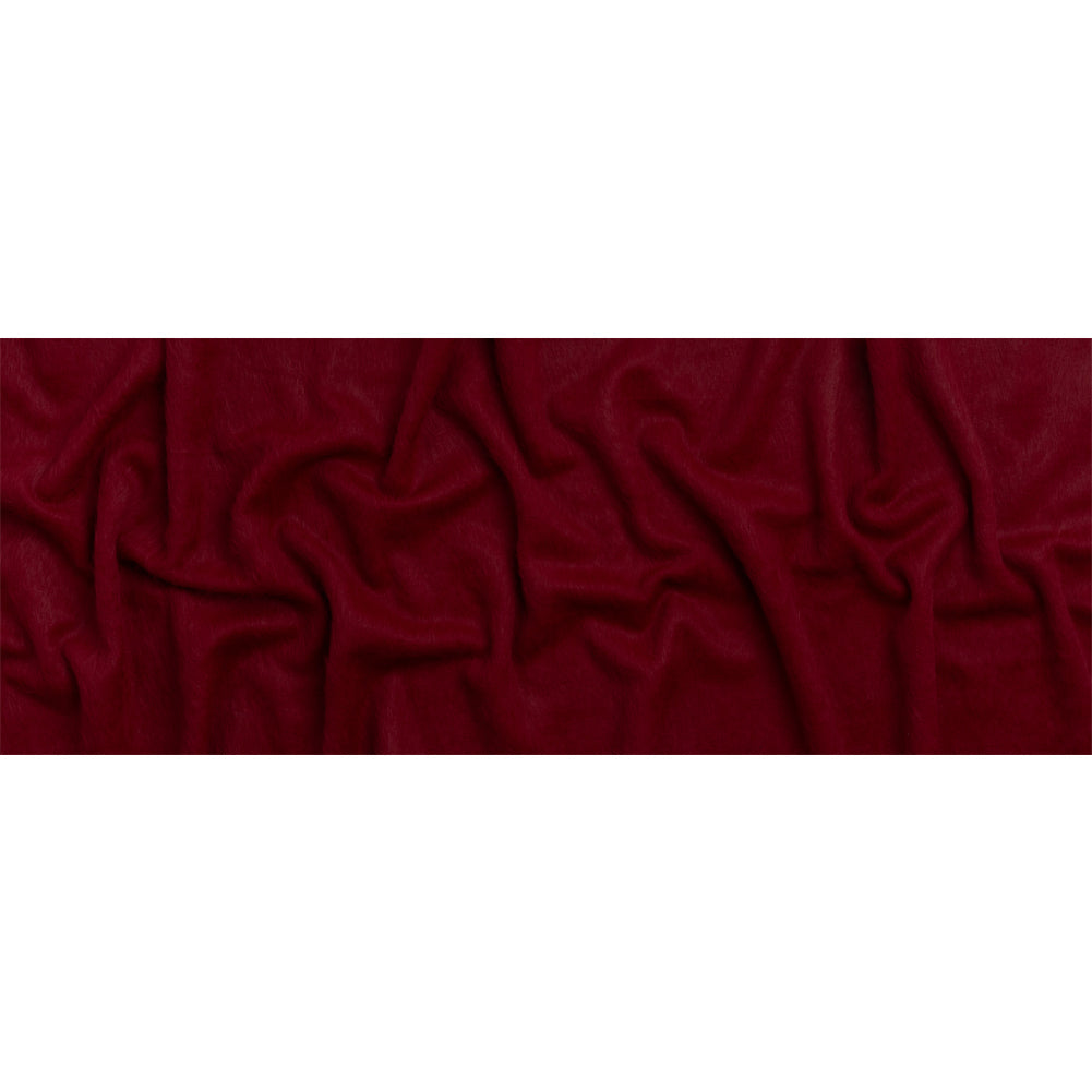Wine Fuzzy Blended Wool Coating