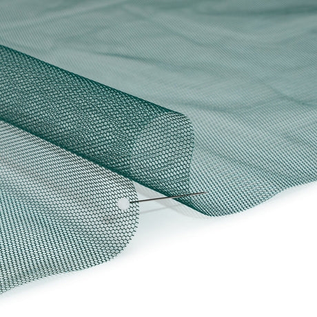 Stiff Nylon Tulle - Dark Green - Designer Deadstock