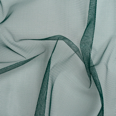 Stiff Nylon Tulle - Dark Green - Designer Deadstock