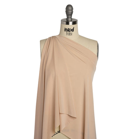 Famous Australian Designer Light Nude Stretch Polyester Jersey