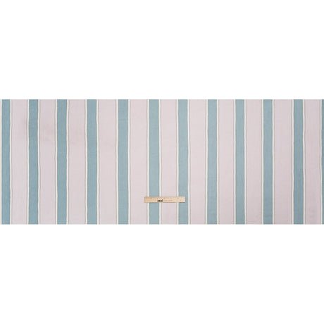 Famous Australian Designer Lilac, French Blue and Cream Striped Crinkled Silk Chiffon