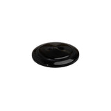 Plastic 2-Hole Button - 28L/18mm - Dark Brown Low Convex
