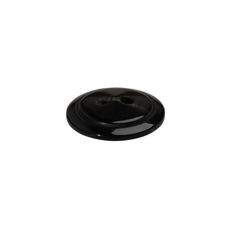Plastic 2-Hole Button - 28L/18mm - Dark Brown Low Convex