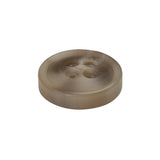 Plastic 4-Hole Button - 36L/23mm - Beige and Taupe Thick Swirls Low Convex