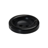 Plastic 2-Hole Button - 40L/25.5mm - Black Bowl Shaped