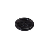 4-Hole Plastic Button Made in Italy - 24L/15mm - Violet Semi-Translucent