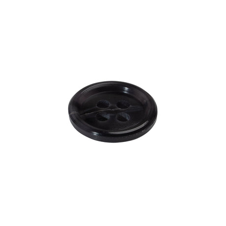4-Hole Plastic Button Made in Italy - 24L/15mm - Violet Semi-Translucent