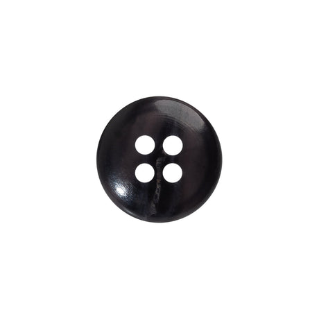 4-Hole Plastic Button Made in Italy - 24L/15mm - Violet Semi-Translucent