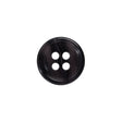 4-Hole Plastic Button Made in Italy - 24L/15mm - Violet Semi-Translucent