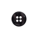 4-Hole Plastic Button Made in Italy - 24L/15mm - Violet Semi-Translucent