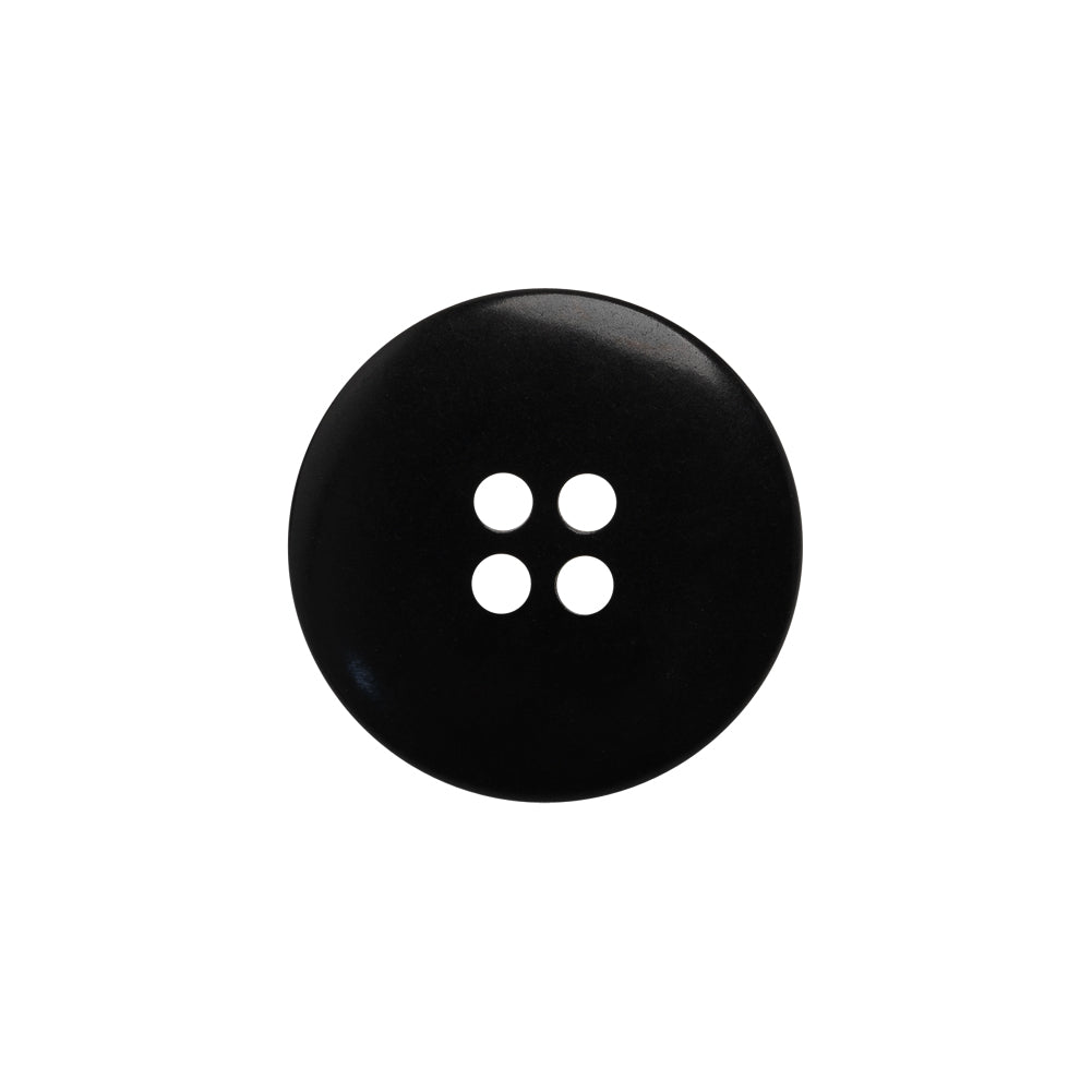 Plastic 4-Hole Button - 32L/20mm - Black Saucer