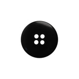 Plastic 4-Hole Button - 32L/20mm - Black Saucer