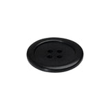 Plastic 4-Hole Button - 35L/22mm - Classic Black
