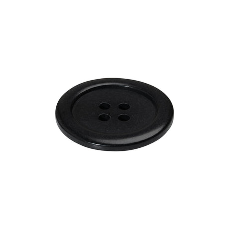 Plastic 4-Hole Button - 35L/22mm - Classic Black