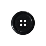 Plastic 4-Hole Button - 35L/22mm - Classic Black