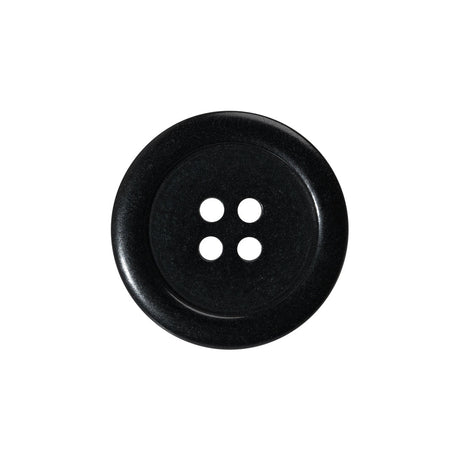 Plastic 4-Hole Button - 35L/22mm - Classic Black
