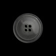 Plastic 4-Hole Button Made in Italy - 36L/23mm - Clear White