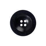 Plastic 4-Hole Button - 38L/24mm - Midnight Designer Logo Rim