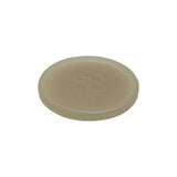 Plastic 4-Hole Button - 38L/24mm - Frosted Off White Narrow Rim