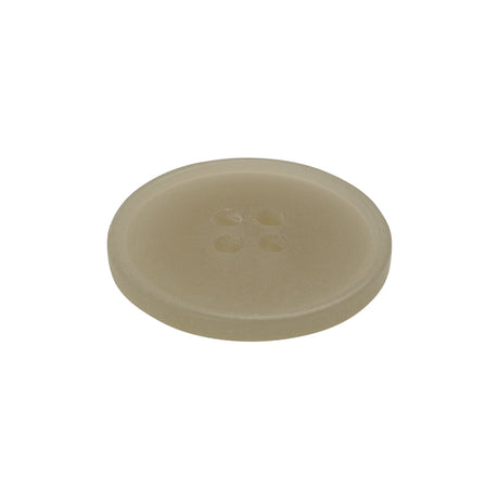 Plastic 4-Hole Button - 38L/24mm - Frosted Off White Narrow Rim