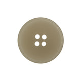 Plastic 4-Hole Button - 38L/24mm - Frosted Off White Narrow Rim