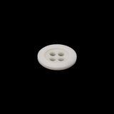 Plastic 4-Hole Shirt Button - 20L/12.5mm - Off White