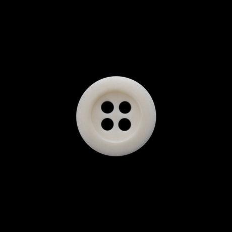 Plastic 4-Hole Shirt Button - 20L/12.5mm - Off White