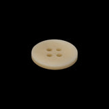 Plastic 4-Hole Button - 28L/18mm - Ivory and Beige Subtle Ombre
