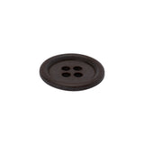 Plastic 4-Hole Button - 30L/19mm - Taupe Rolled Rim