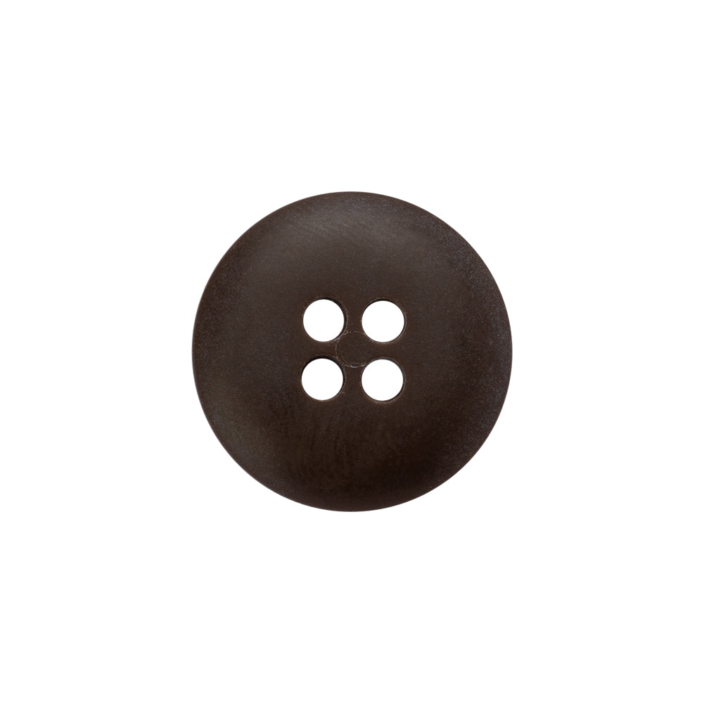 Plastic 4-Hole Button - 30L/19mm - Taupe Rolled Rim