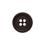 Plastic 4-Hole Button - 30L/19mm - Taupe Rolled Rim